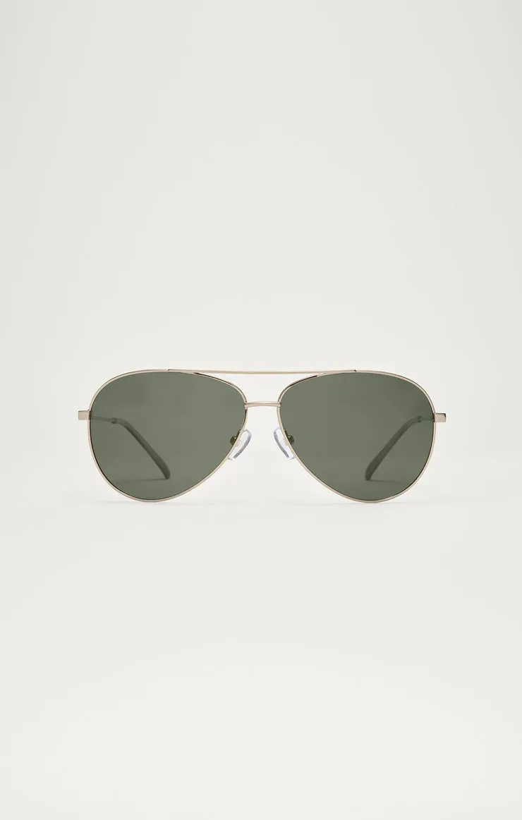 Z SUPPLY | Driver Polarized Sunglasses {Gold Grey}
