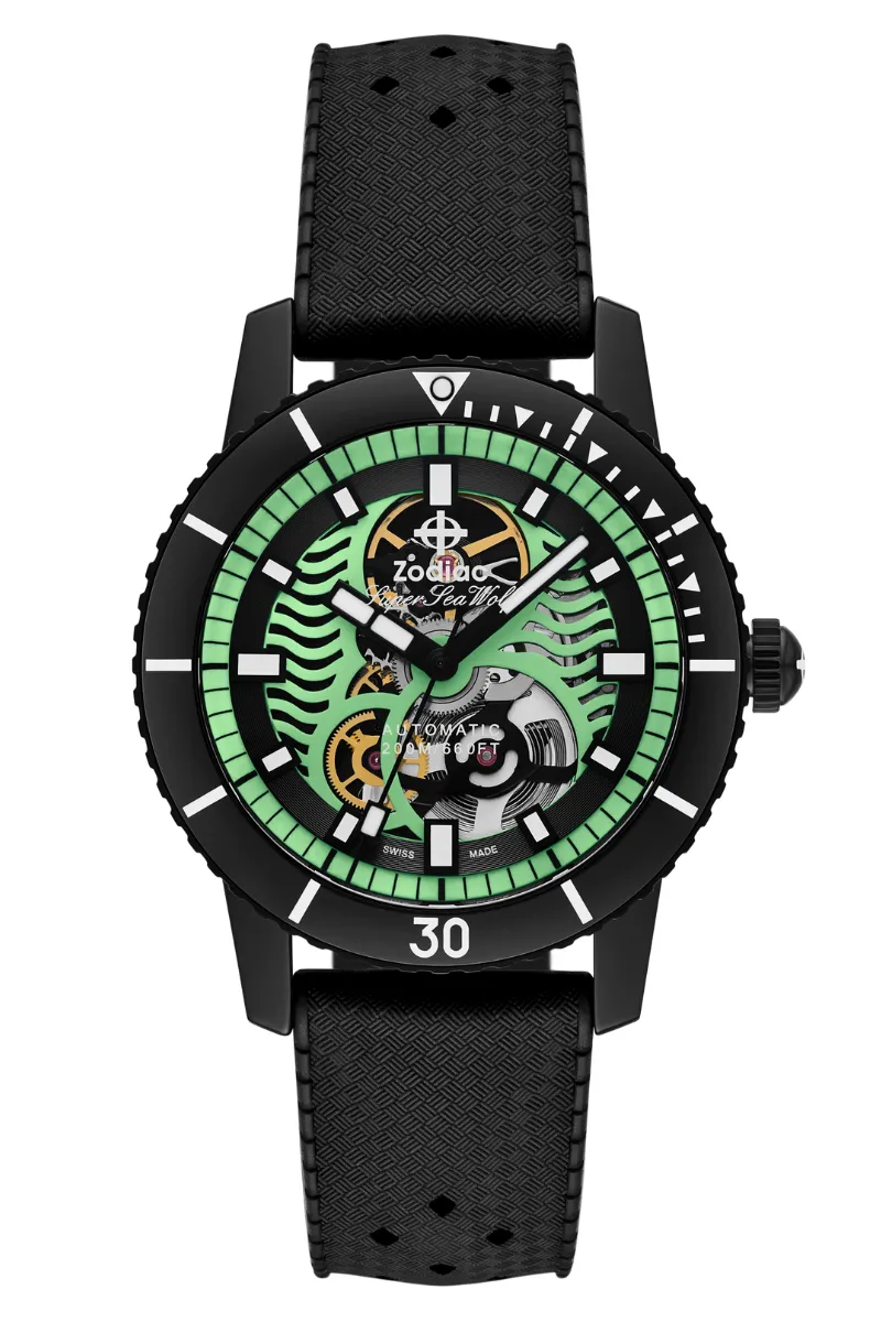 Zodiac Super Sea Wolf Night Diver Skeleton ZO9318
